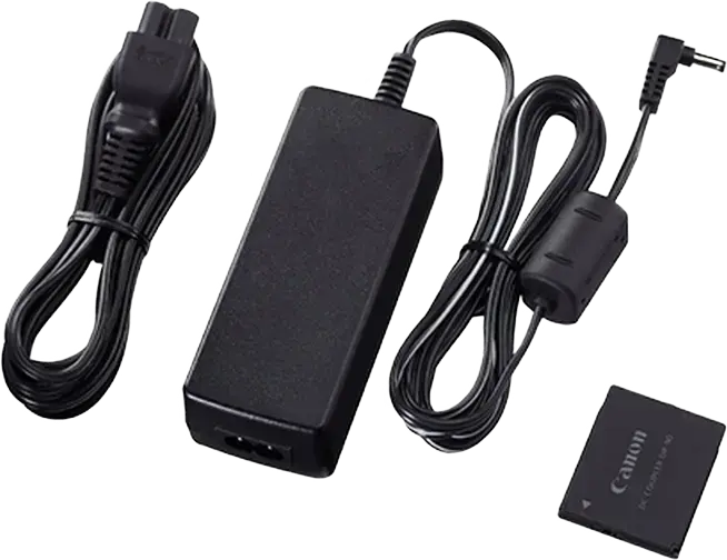 Canon ACK-900 AC Adapter Kit for Ixus II, Ixus IIs, Ixus i, Ixus 700, Ixus 750, PowerShot SD100, SD110, SD500, SD550, Set of 3 with DR-60 Coupler, Black