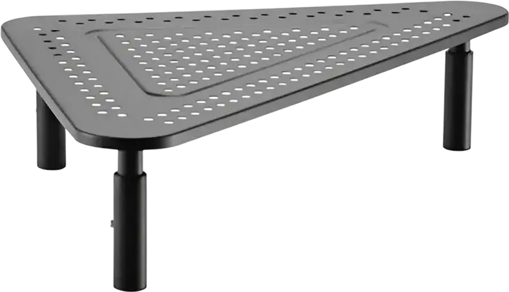 Suport Monitor Reglabil Gembird MS-TABLE-02, Negru, Otel si Plastic ABS, Capacitate Maxima 20kg, 500x120x285mm, Canal Cabluri, Top Ventilat