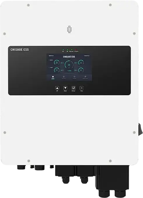 Invertor Solar Hibrid Trifazat CHISAGE ESS MARS-14G2-LE, Putere Nominala 14kW Maxima 20kW, 48V Low Voltage, 2 MPPT, IP65, Ecran LCD 7 inch, Alb