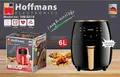 Frigitore cu aer Hoffmans HM-6018, Capacitate 6L, 2400W, Control Tactil LCD, Cos Demontabil Antiaderent, 7-8 Functii Prestabilite, Tehnologie Air Blast