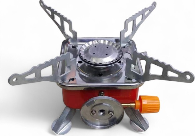 K-202 Portable Gas Stove Burner with Built-in Piezoelectric Ignition for Camping, Hiking and Outdoor Cooking