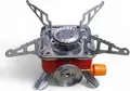 K-202 Portable Gas Stove Burner with Built-in Piezoelectric Ignition for Camping, Hiking and Outdoor Cooking