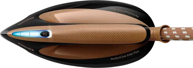 Парогенератор Philips PerfectCare Elite Plus GC9682/80, подошва T-ionicGlide, OptimalTEMP, датчик DynamiQ, резервуар 1.8 л, черный с золотом