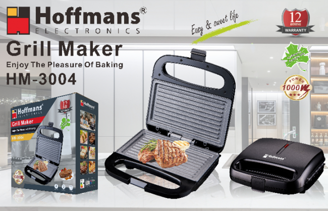 Grill electric HOFFMANS HM-3004 1000w