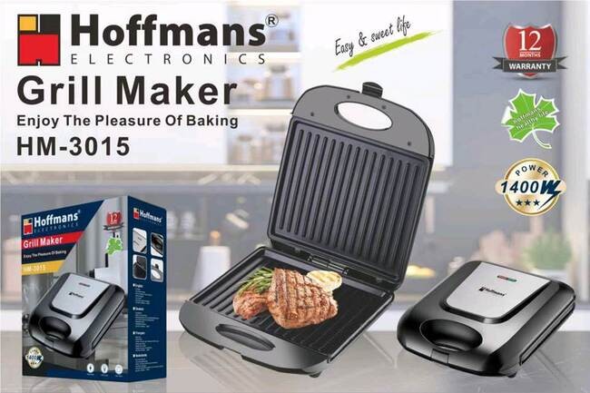 Grill electric HOFFMANS HM-3015 1400w (438-89)