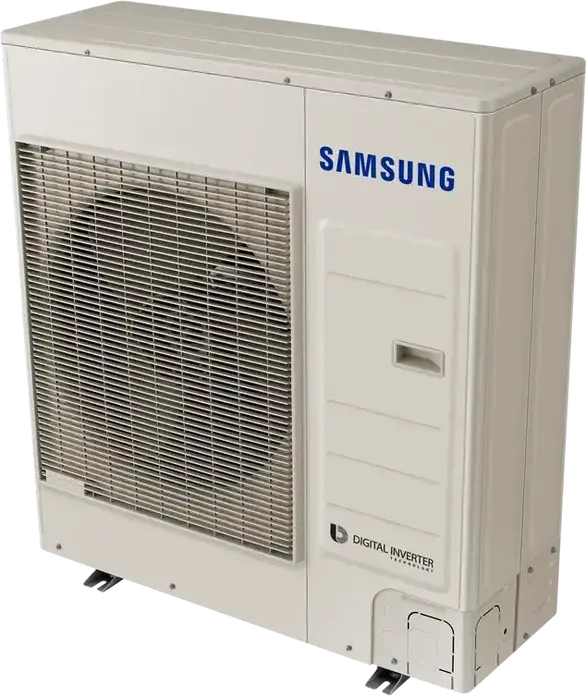 Samsung AC100RXADKG Outdoor Air Conditioning Unit, Smart Inverter, Cooling 12kW/34kBTU, Heating 15.5kW, Energy Class A++, R-32 Refrigerant, White