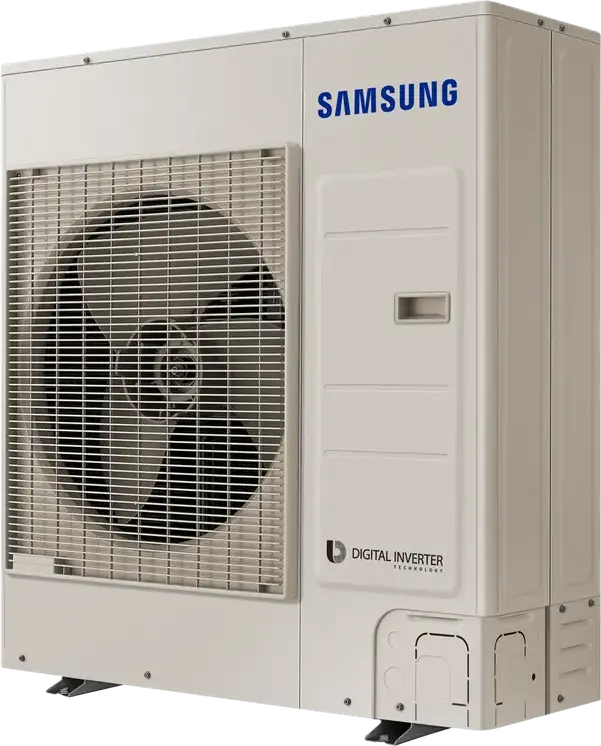 Samsung AC100RXADKG Outdoor Air Conditioning Unit, Smart Inverter, Cooling 12kW/34kBTU, Heating 15.5kW, Energy Class A++, R-32 Refrigerant, White