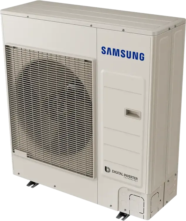 Samsung AC100RXADKG Outdoor Air Conditioning Unit, Smart Inverter, Cooling 12kW/34kBTU, Heating 15.5kW, Energy Class A++, R-32 Refrigerant, White