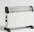 Jasun 09S Electric Convector Heater 2000W, White, Compact Portable Design with Adjustable Thermostat, Overheat Protection and Wall Mount Option