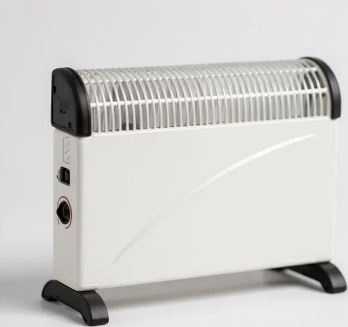 Jasun 09S Electric Convector Heater 2000W, White, Compact Portable Design with Adjustable Thermostat, Overheat Protection and Wall Mount Option