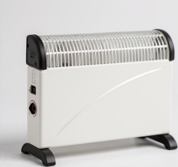 Jasun 09S Electric Convector Heater 2000W, White, Compact Portable Design with Adjustable Thermostat, Overheat Protection and Wall Mount Option