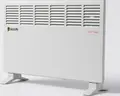 Jasun CH-1920 Electric Fan Heater, 2000W, 220V, White, Compact Portable Free-Standing Heater with Adjustable Thermostat and Overheat Protection