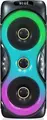 Set de 3 piese Boxe Portabile Willico DR-1215 cu Microfon Wireless și Telecomandă, 2x12 inch, 60W RMS, 800W PMPO, Bluetooth, USB, FM, Iluminare RGB