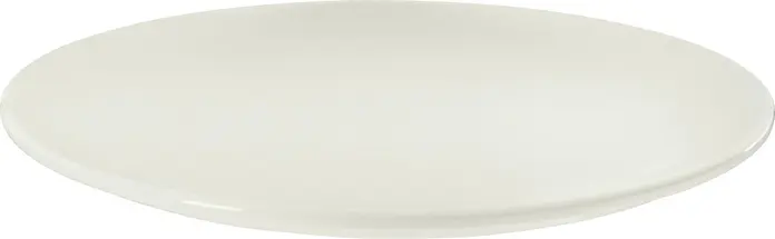 Set de 6 farfurii plate din porțelan VEGA Opus, culoarea fildeș, diametru 24 cm, rezistente la zgârieturi și tăieturi, sigure pentru mașina de spălat vase și cuptor cu microunde