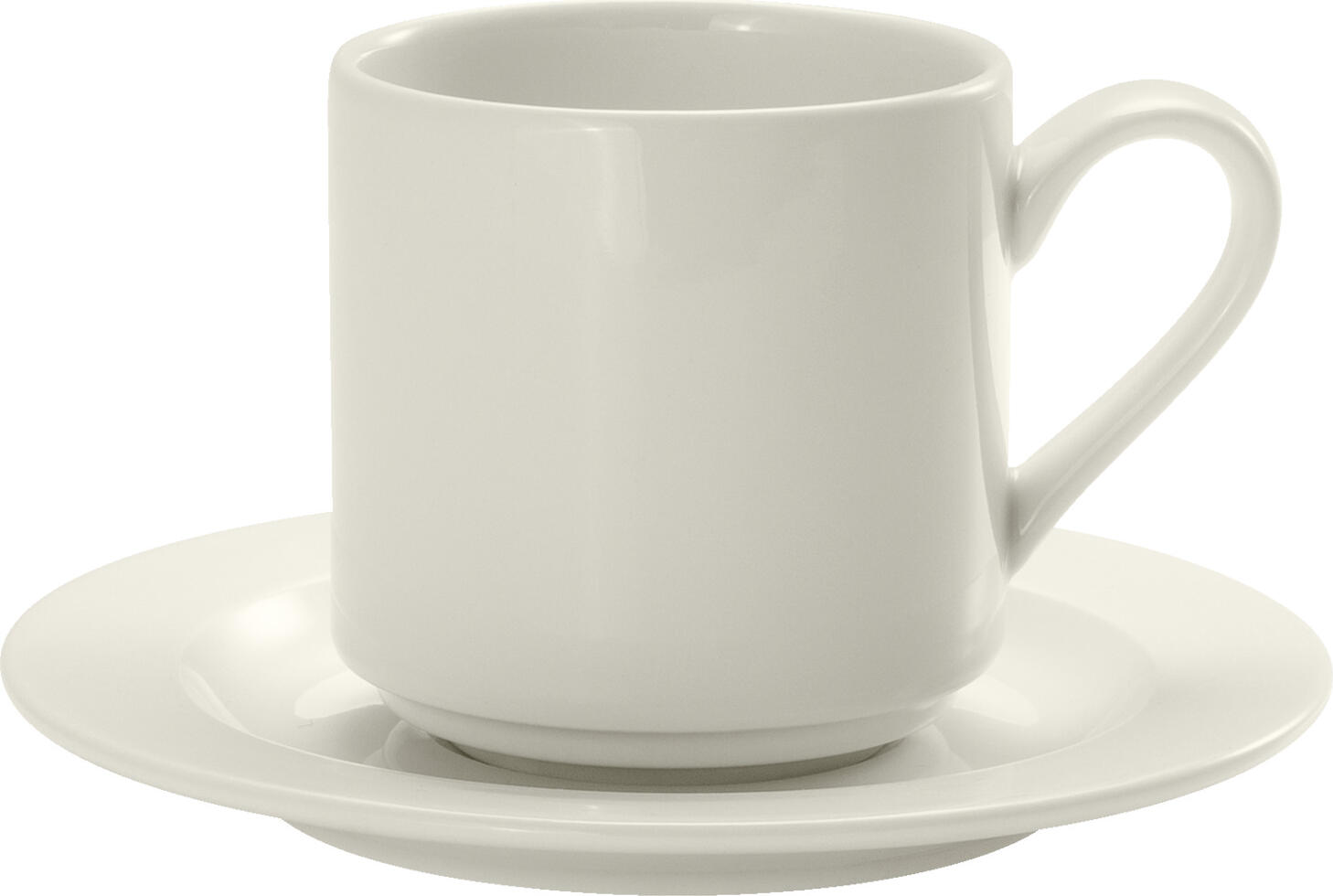 VEGA LUSINI Solutions GmbH Coffee cup Opus stackable Kaffeetasse Opus stapelbar Coffee cup Opus stackable; 230 ml, 8x8 cm (ØxH); ivory; 6 piece / pack Kaffeetasse Opus stapelbar; 230 ml, 8x8 cm (ØxH); elfenbein; 6 Stück / Pack The stackable coffee cup from the Opus range is the ideal solution for efficient workflows in professional catering. Its timeless design adapts to a variety of table-top concepts and ensures a stylish presentation of coffee. This robust catering porcelain is durable, easy to care for and dishwasher-safe. As it is stackable, the coffee cup is particularly suitable for breakfast areas, conferences and hotel restaurants. 5-year availability service! Die stapelbare Kaffeetasse aus der Serie Opus ist die ideale Lösung für effiziente Abläufe im professionellen Service. Ihr zeitloses Design passt sich unterschiedlichen Table‑Top‑Konzepten an und sorgt für eine stilvolle Kaffeepräsentation. Das widerstandsfähige Gastronomieporzellan ist langlebig, pflegeleicht und spülmaschinenfest. Durch die Stapelbarkeit eignet sich die Kaffeetasse besonders für Frühstücksbereiche, Konferenzen und Hotelrestaurants. 5 Jahre Nachkaufservice!