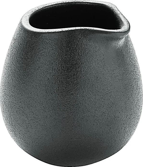 BHS tabletop AG Playground Carafă din ceramică 0.20l Neagră, 8x8.9 cm, Set de 6 piese