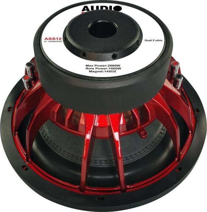 Автомобильный SPL сабвуфер Audio System Italy ASS-12 12 дюймов 320 мм Dual 2 Ом 1000 Вт RMS 2000 Вт Max с голосовой катушкой 75 мм
