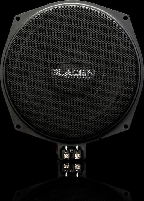 GLADEN 202BMW-3 Under Seat Low-Frequency Woofers, Set of 2, 200 mm, 3 Ohm, 150W, Neodymium Magnet, Coated Paper Diffuser for BMW