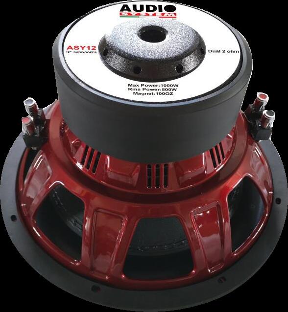 Audio System Italy ASY-12 Car SPL Subwoofer 320 mm Dual 2 Ohm 500W RMS 1000W Max 100 OZ Magnet for SPL Competitions