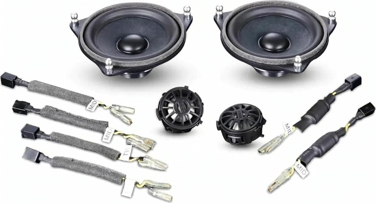 STEG BZ40AII Two-Way Component Speaker Set of 4 Pieces Plug&Play for Mercedes-Benz W205 C-Class, X253 GLC, W213 E-Class, W222 S-Class, 100mm, 50W RMS