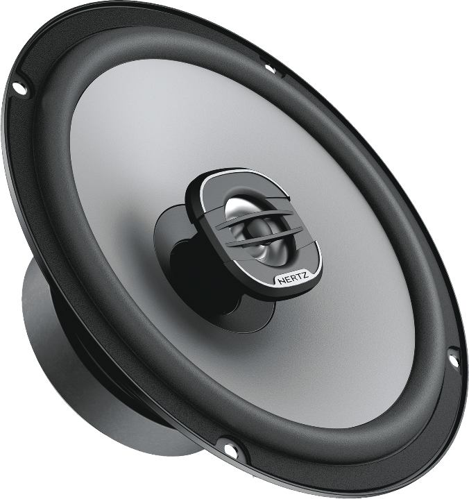 Hertz Uno X 165 Two-Way Coaxial Car Speakers, 165mm 6.5 inch, 220W Peak, 4 Ohm, Neodymium Tweeter, High Stiffness Pressed-Paper Cone