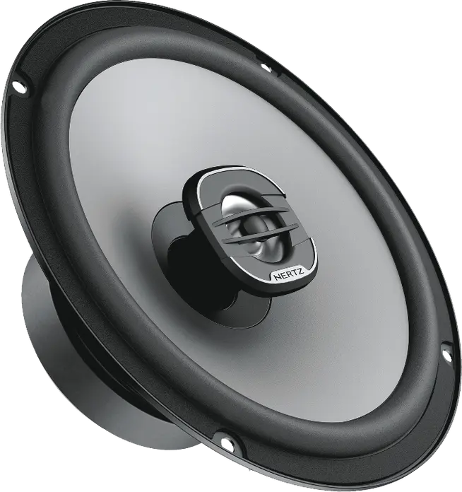 Hertz Uno X 165 Two-Way Coaxial Car Speakers, 165mm 6.5 inch, 220W Peak, 4 Ohm, Neodymium Tweeter, High Stiffness Pressed-Paper Cone