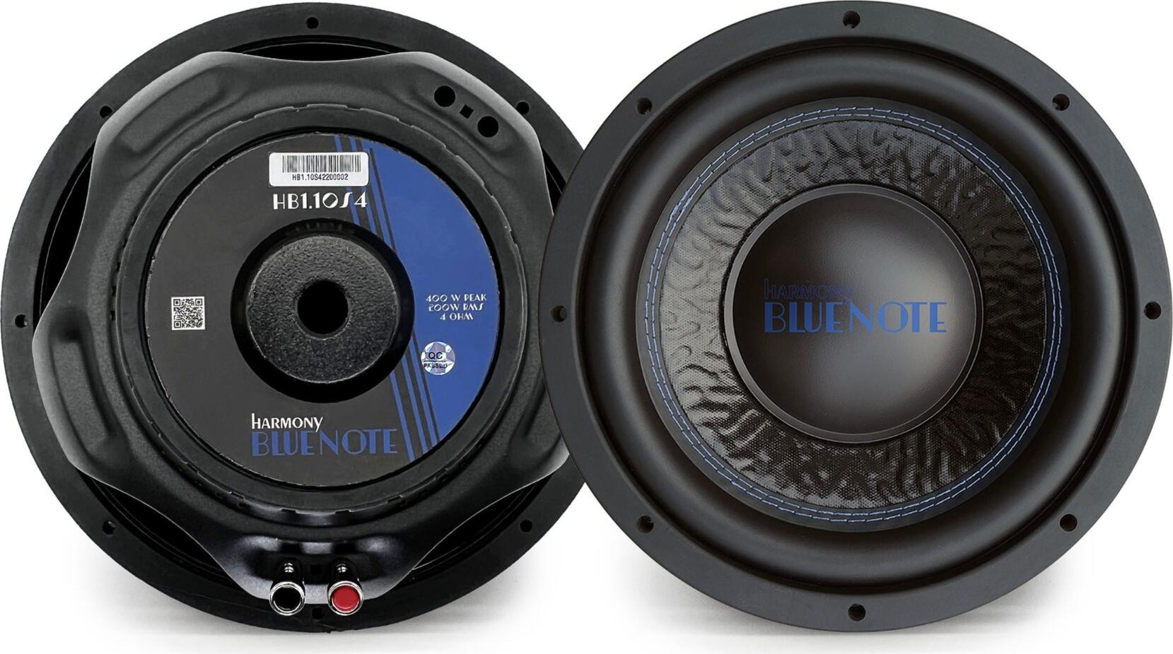 Subwoofer Auto ESB HB1.10S4 Seria Harmony HR, 10 inch 250mm, 200W RMS 400W Peak, 4 Ohm SVC, Con din Hartie Presata, Fabricat in Italia