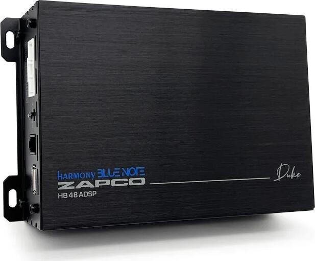 Zapco HB 48 ADSP Duke Amplificator Clasa AB cu DSP Integrat cu 8 Canale și 4 Canale de Putere, 4 x 70W, BT 5.1, Egalizator 31 Benzi, Plug & Play
