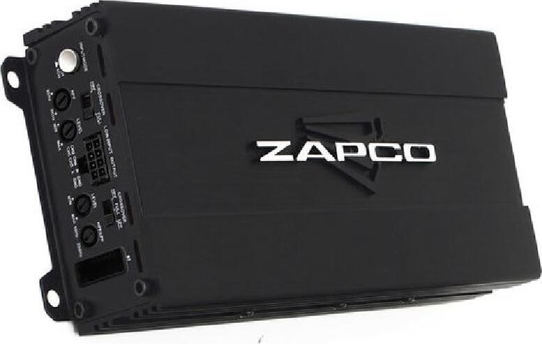 ZAPCO ST-104D SQ MINI 4-Channel Wideband Class D Mini Amplifier, 4 x 120W @ 2 Ohm, 2 x 240W Bridged, Micro Chassis, High-Level Input