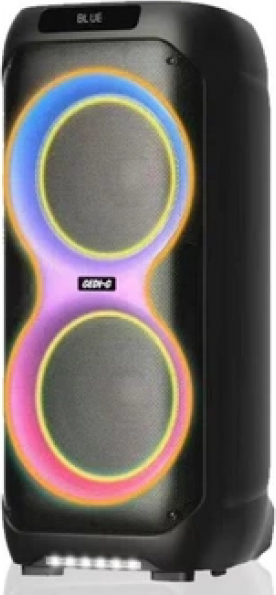 K-Max 1020 Portable Tower Speaker with Dual Drivers, RGB Ring Lighting and Bottom LED Strip