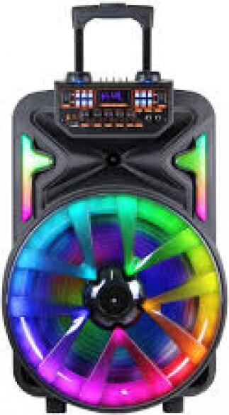 Box Parti Mobil Ji-Max JM-1207 cu Iluminare RGB, Maner Trolley si Panou de Control cu Display