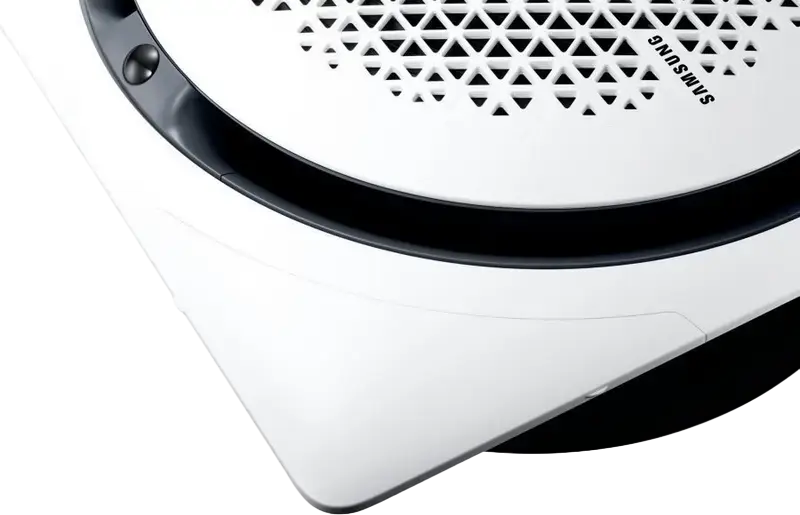 Samsung AC100RN4PKG Ceiling Cassette Air Conditioner Interior Unit, Cooling 10kW, Heating 11.2kW, A++ Energy Class, R-32 Refrigerant, 360 Air Supply, White