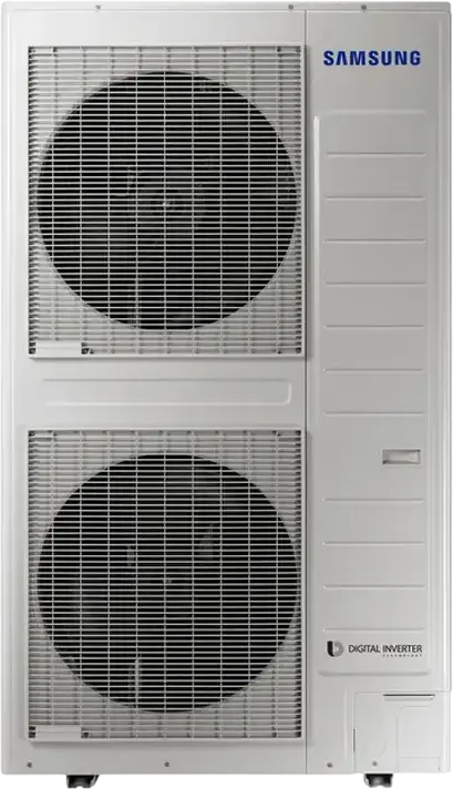 Внешний блок кондиционера Samsung AC200KXAPNH, Digital Inverter, охлаждение 23кВт/68kBTU, обогрев 25кВт, для площади до 200м², R-410A, белый