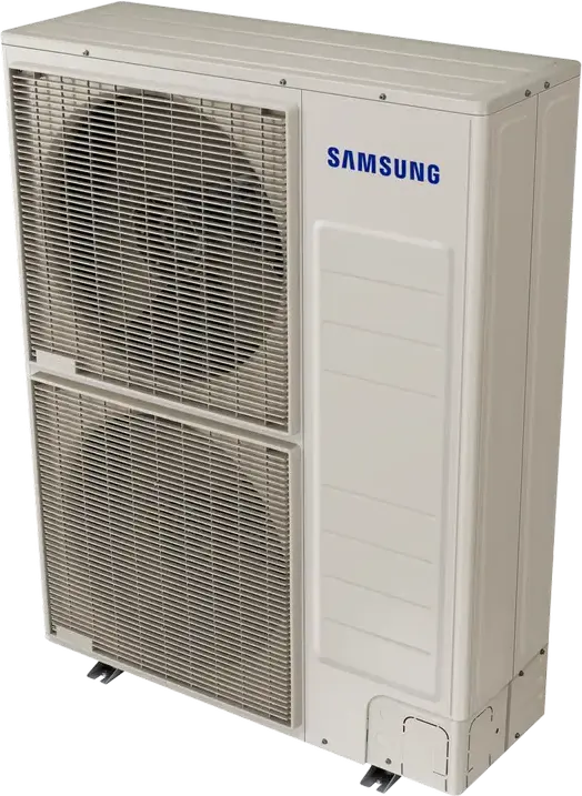 Samsung AC140JXMDGH Commercial Outdoor Air Conditioning Unit, Inverter, 3-Phase, R-410A, 13.9 kW Cooling / 18.5 kW Heating, Dual Fan, White