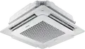 Samsung AC052RN4DKG WindFree 4-Way Cassette Indoor Air Conditioning Unit, Cooling 5kW, Heating 6kW, R-32 Refrigerant, Energy Class A++, White