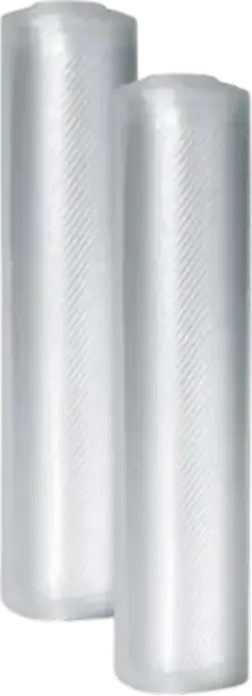 Transgourmet Quality Embossed Vacuum Sealer Bags, 30x600 cm, Transparent, Set of 2 Rolls