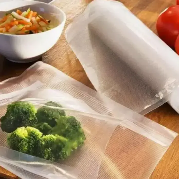 Transgourmet Quality Embossed Vacuum Sealer Bags, 30x600 cm, Transparent, Set of 2 Rolls