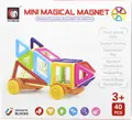 XINBIDA MINI MAGICAL MAGNET Magnetic Blocks Set of 40 Pieces, High-Quality Plastic Educational Toy for Creative Thinking and Motor Skills, Age 3+