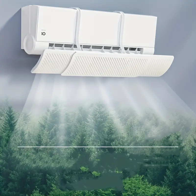 Protective screen, extendable, for air conditioning