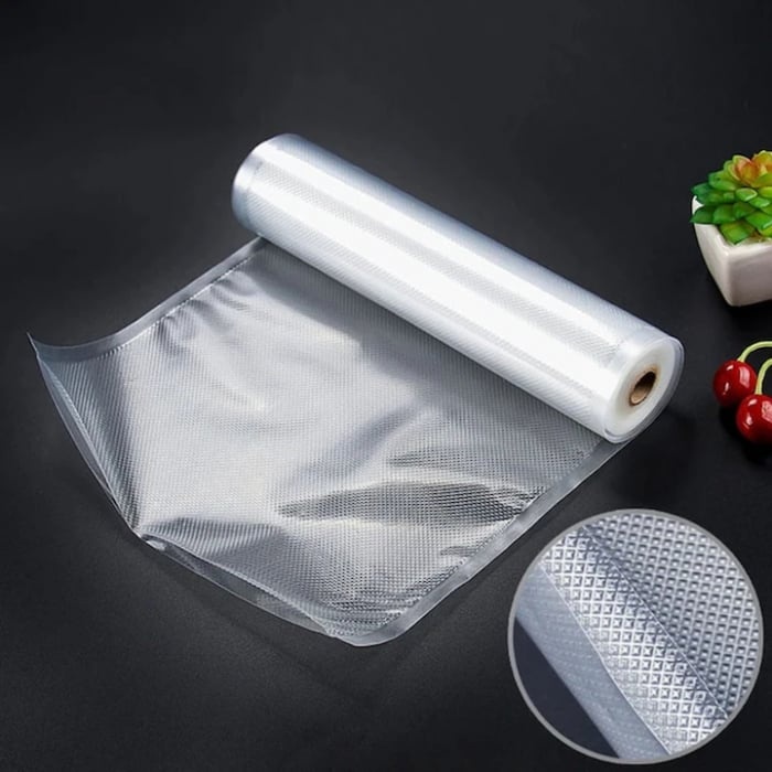 Pungi și role profesionale pentru vidat alimente, material multistrat PA/PE, grosime 90 microni, fără BPA, compatibile cu gătirea Sous Vide și congelare, transparente